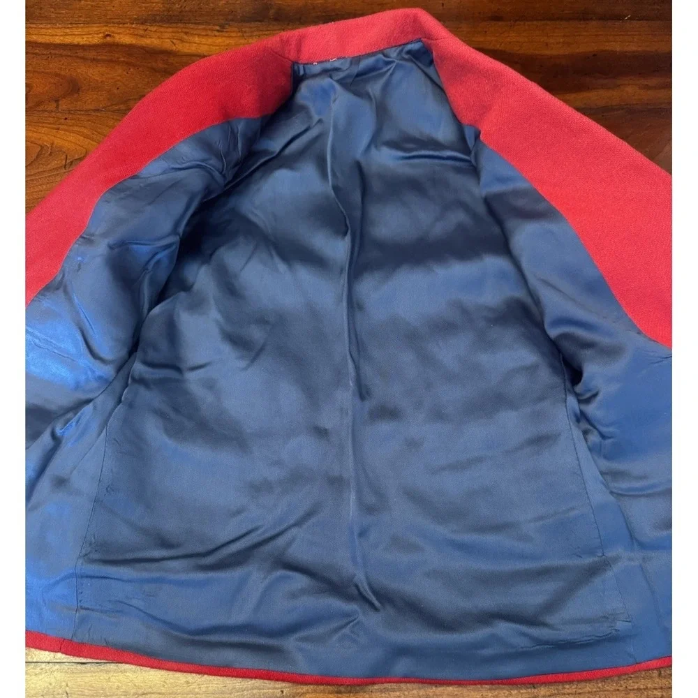 Imp Originals Boys‎ Size 6 Red Wool Blazer